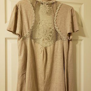NWT ** TAN OPEN FRONT LIGHTWEIGHT CARDIGAN